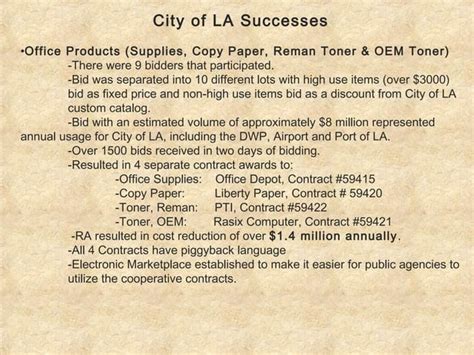 city of los angeles procurement|the City of Los Angeles The Contractor’s Handbook.